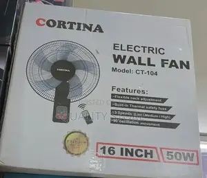 Cortina Wall Fan With Remote Control Ct-104