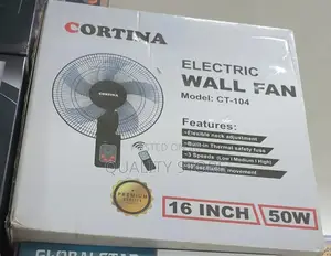 Cortina Wall Fan With Remote Control Ct-104