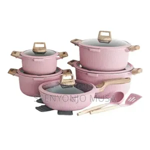 Donnor 15-Piece Non-Stick Cookware Set – Soup Pots Frying Pan.