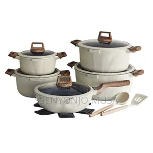 Donnor 15-Piece Non-Stick Cookware Set – Soup Pots Frying Pan.