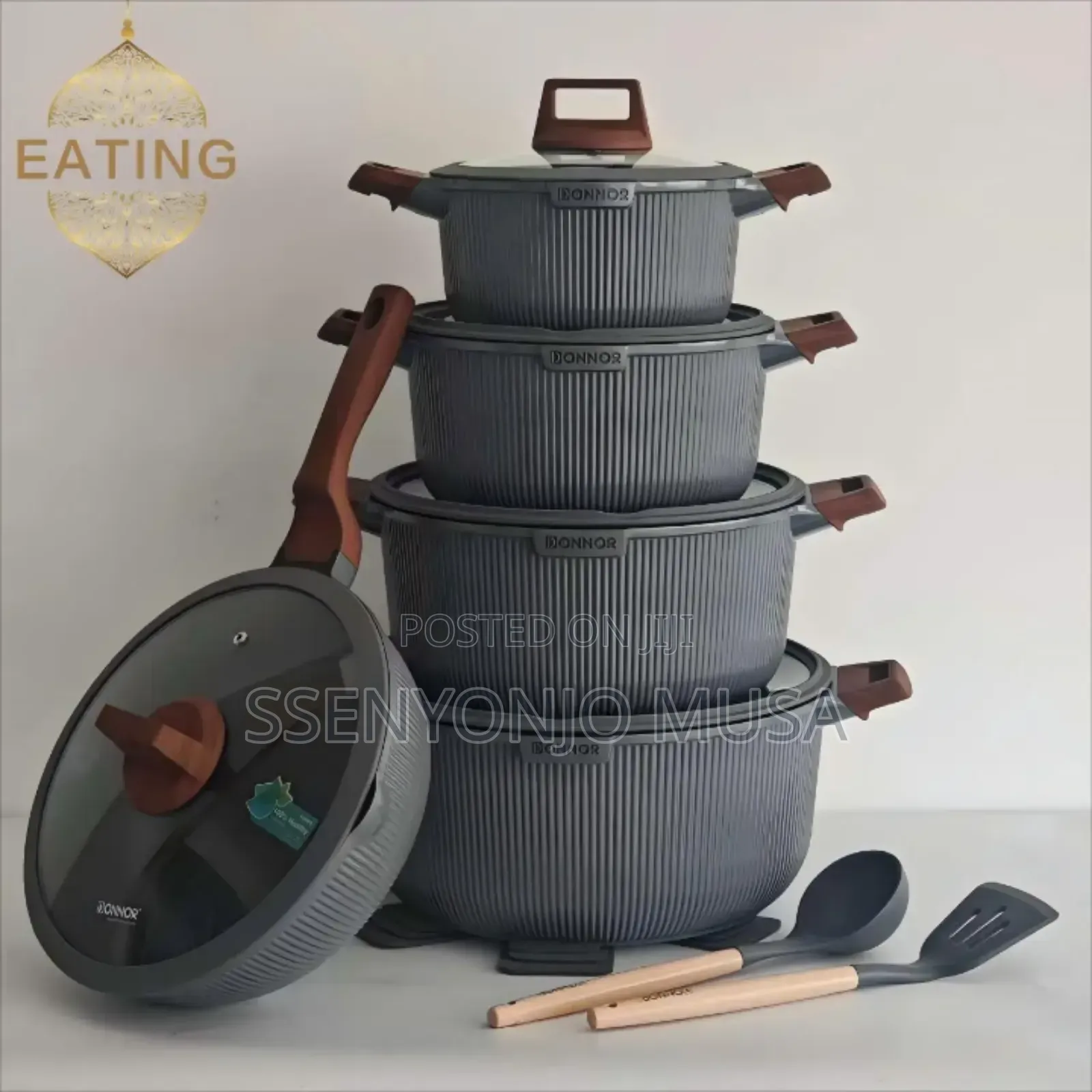 Donnor 15-Piece Non-Stick Cookware Set – Soup Pots Frying Pan.
