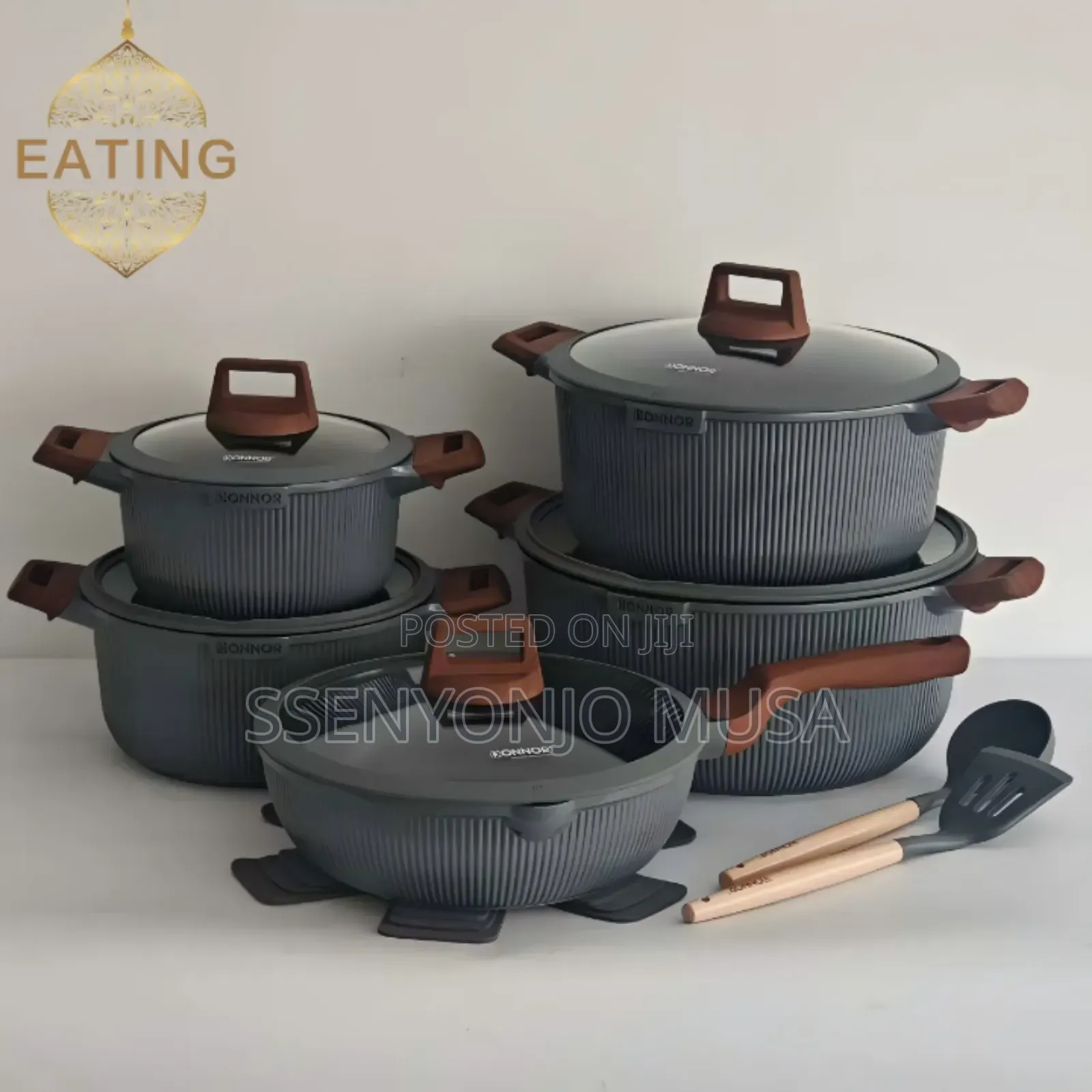 Donnor 15-Piece Non-Stick Cookware Set – Soup Pots Frying Pan.