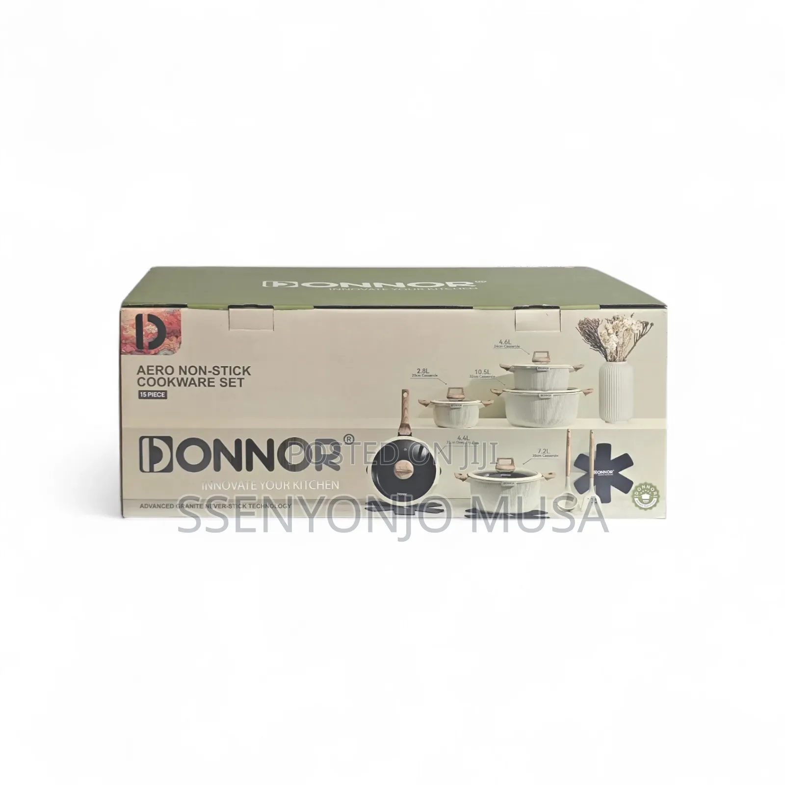 Donnor 15-Piece Non-Stick Cookware Set – Soup Pots Frying Pan.