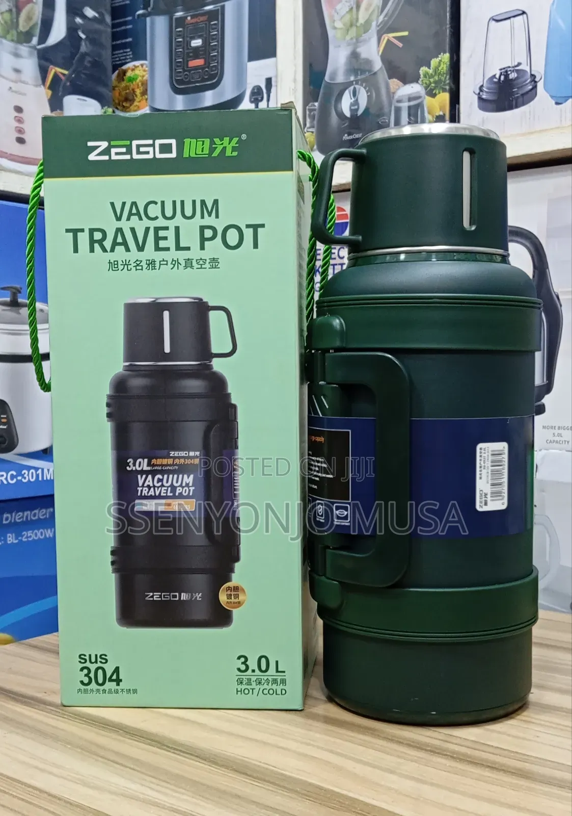 Zego 3l Stainless Steel Vacuum Flask – Hot Cold Insulated