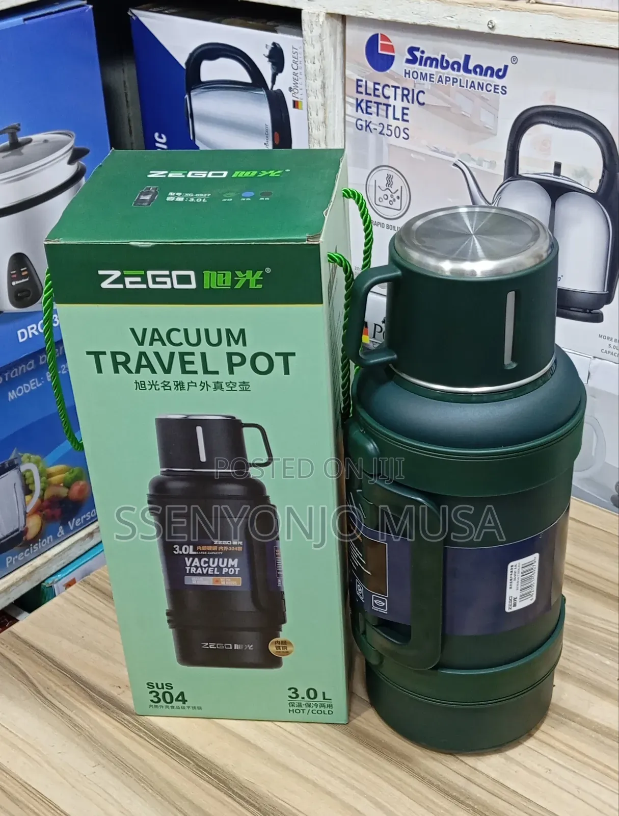 Zego 3l Stainless Steel Vacuum Flask – Hot Cold Insulated
