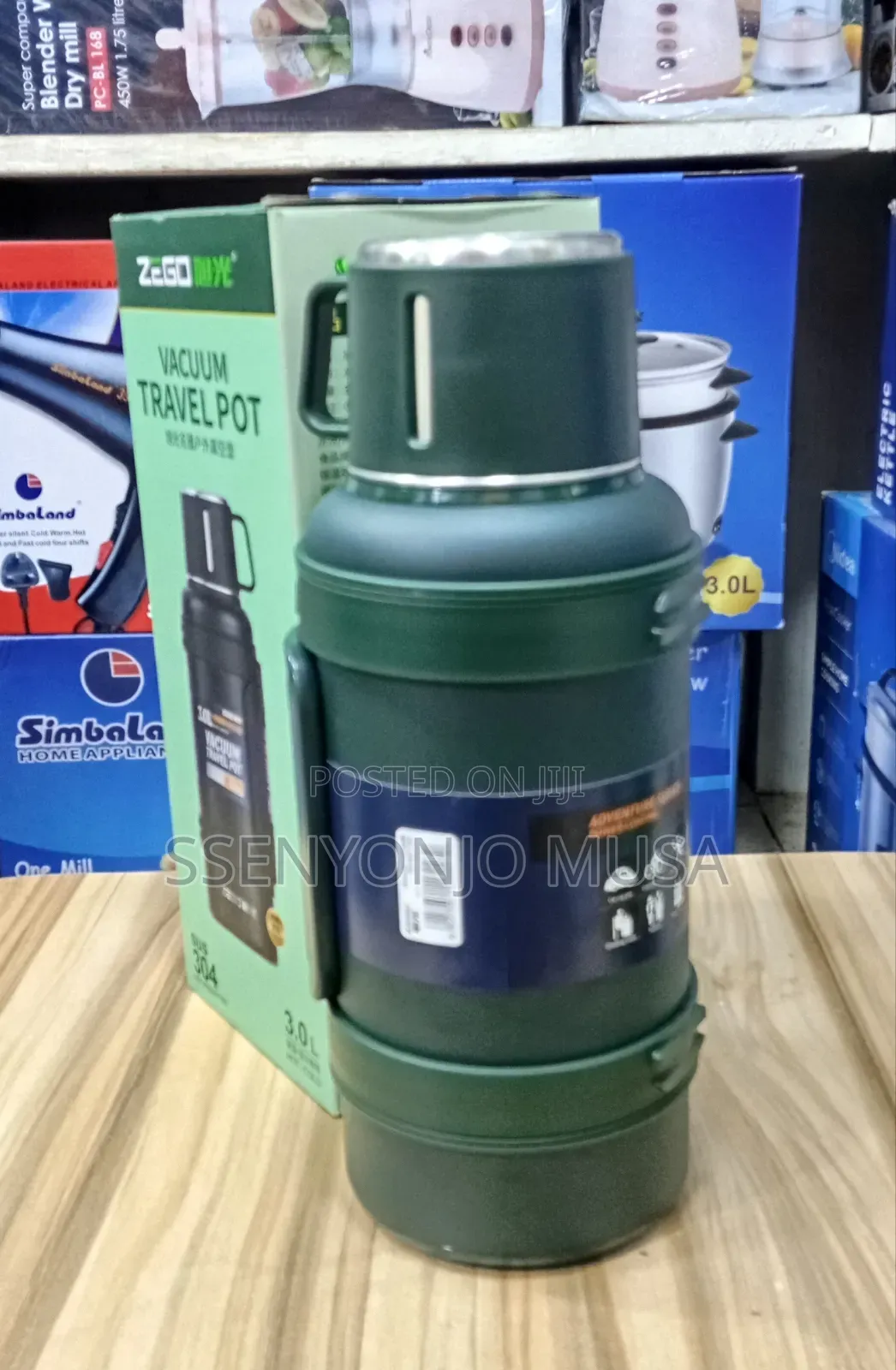 Zego 3l Stainless Steel Vacuum Flask – Hot Cold Insulated