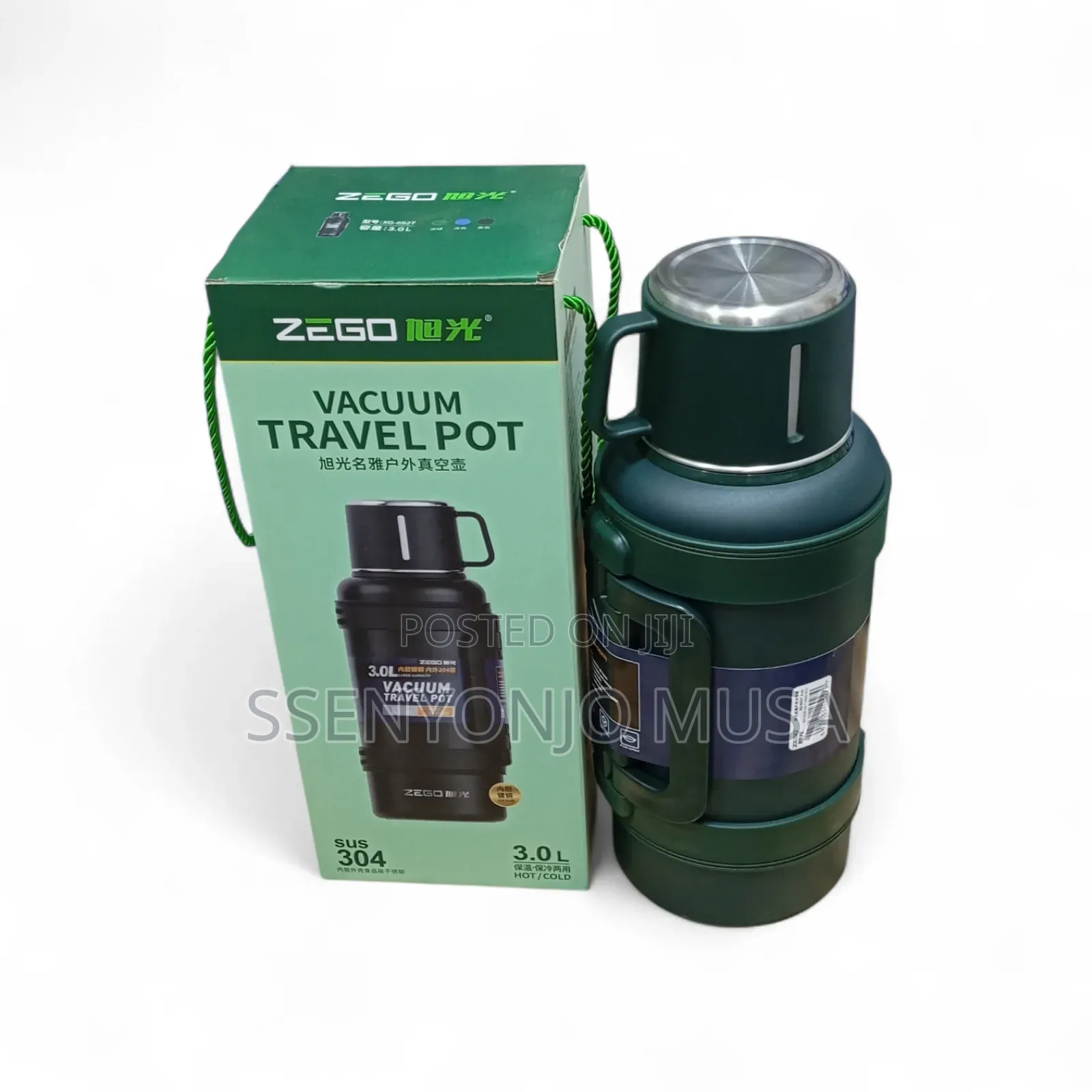 Zego 3l Stainless Steel Vacuum Flask – Hot Cold Insulated