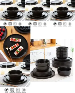 18pc Stoneware Dinnerware Sets of 6, Modern Plates and Bowl