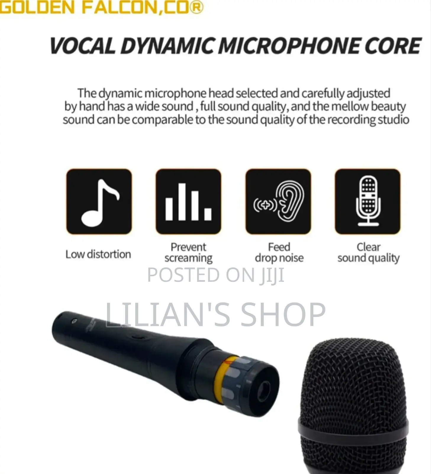High Quality Metallic Vocals Microphone