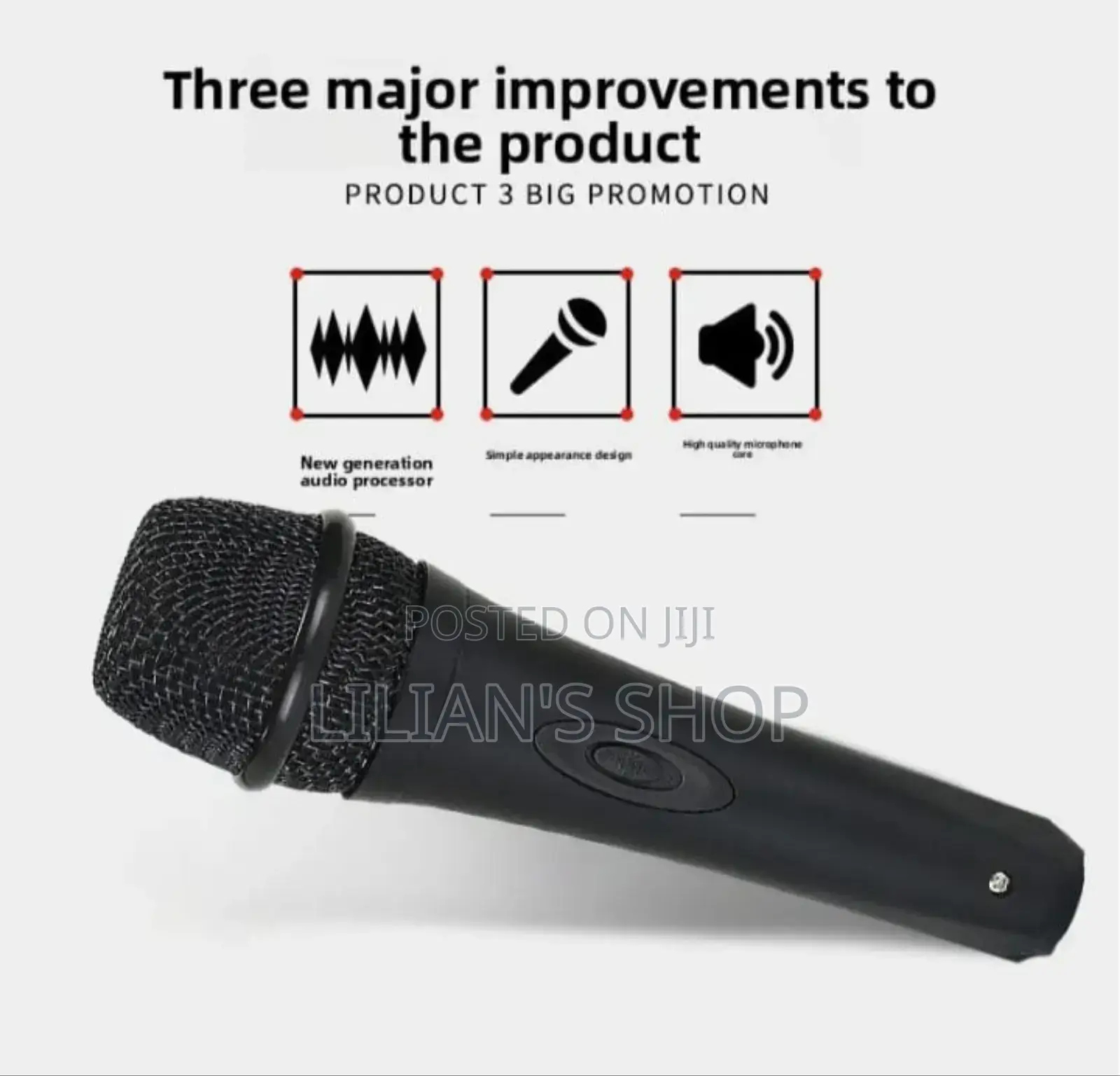 High Quality Metallic Vocals Microphone