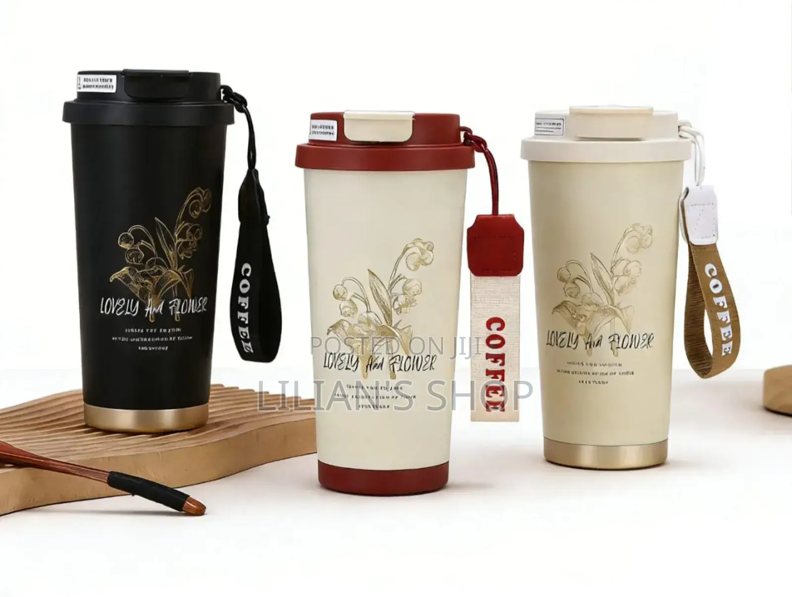 Stainless Steel Travel Mug With Temperature Display