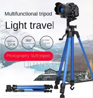 Heavy-Duty Lightweight Tripod With Phone Clip Bag