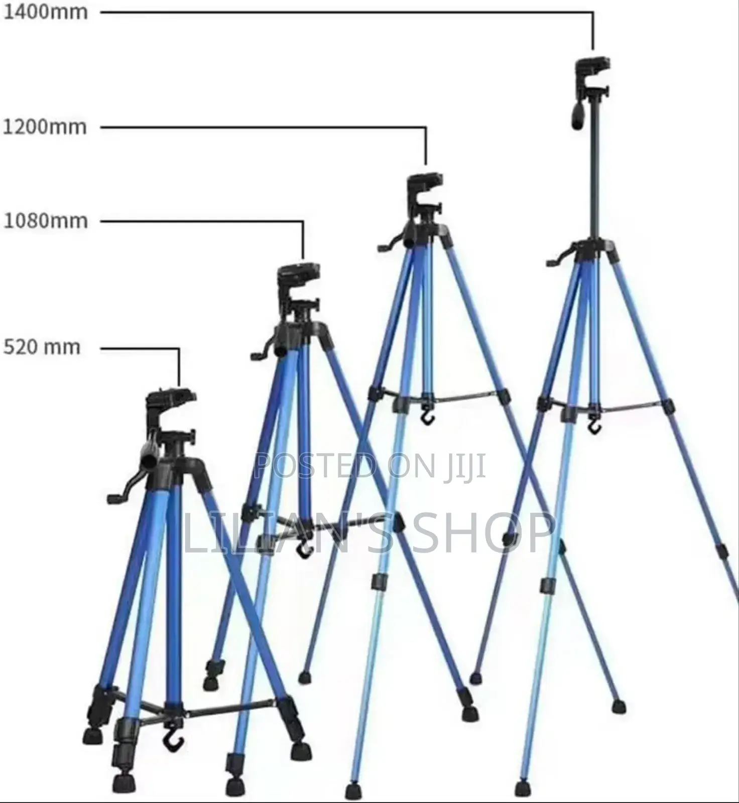 Heavy-Duty Lightweight Tripod With Phone Clip Bag