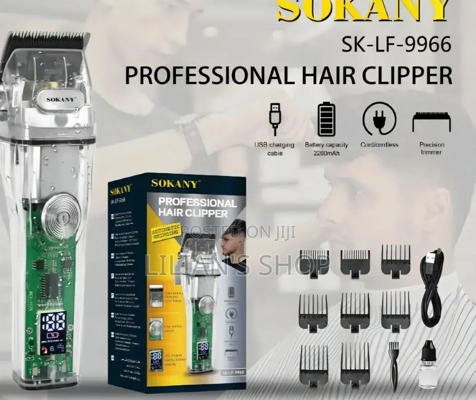 Sokany Sk-Lf-9966 Professional Hair Clipper