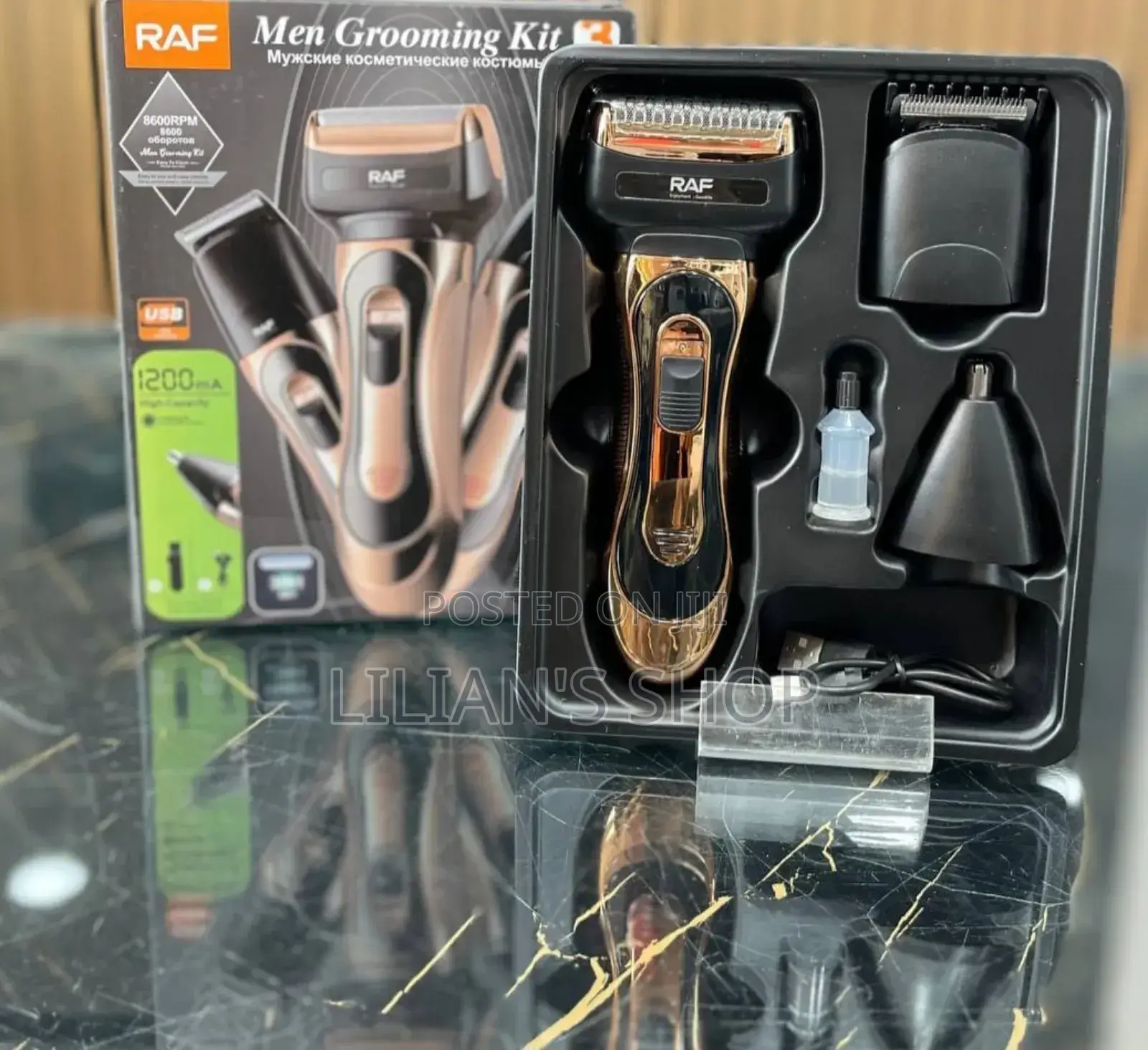 Raf 3-in-1 Men's Grooming Kit (Model R.4032)