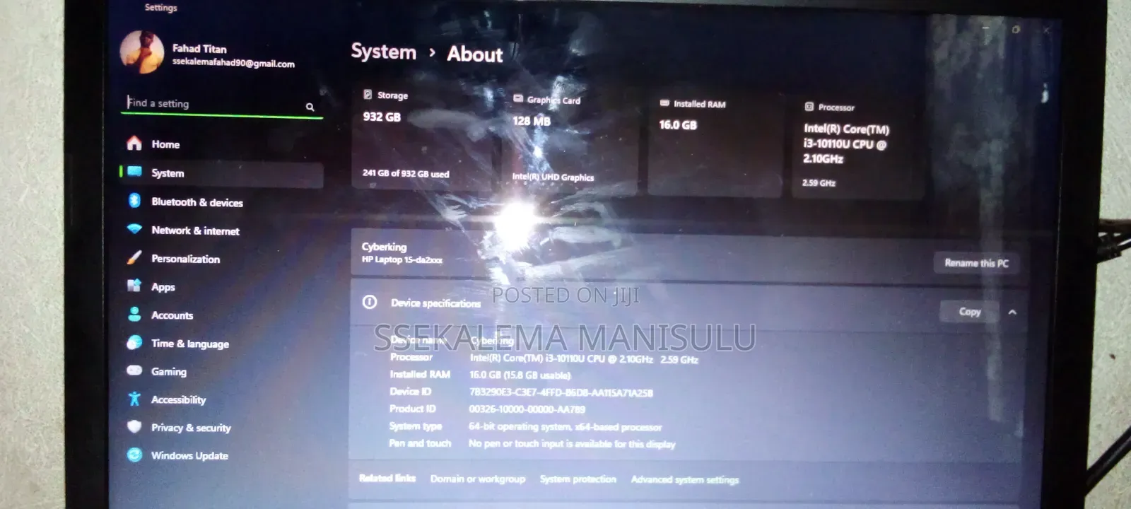 Laptop HP 16GB Intel Core i3 HDD 1T