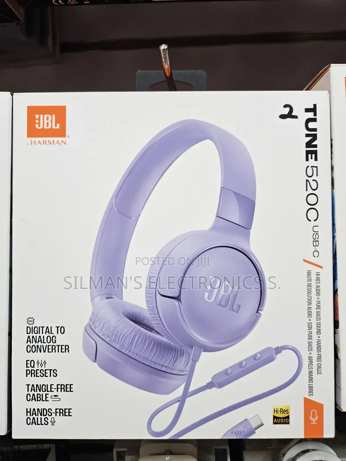 JBL Tune 520c Usb C Headphones Purple