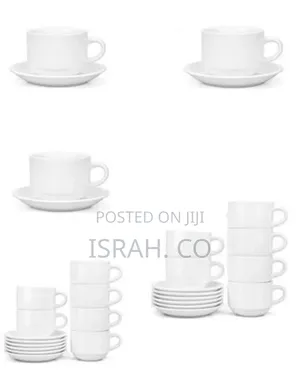 Restaurants and Office 6 Piece Cups and 6 Saucers
