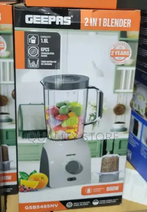 Geepas Electric Blender 2 in 1 Gsb5485nv