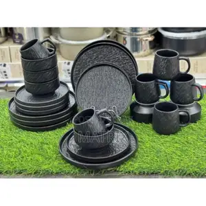 Dinner Set of 24pcs of 6 Dinner Plates,6 Side Plates, 6 Bowls, 6 Cups