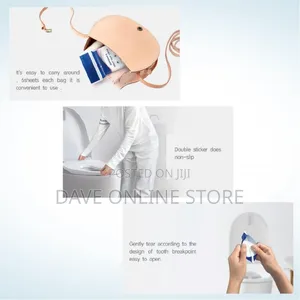 60 PCS Double Disposable Paper Toilet Seat Covers for Adults, Kids