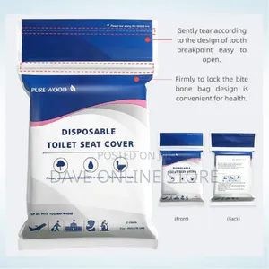 60 PCS Double Disposable Paper Toilet Seat Covers for Adults, Kids