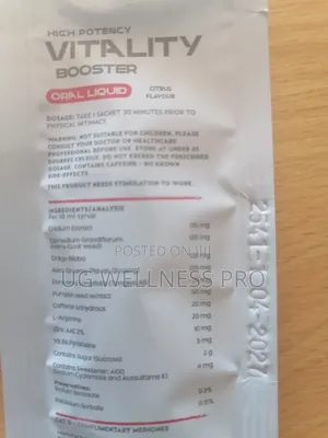 Man Power 5 Rounds High Potency Vitality Booster Oral Liquid 1 Sachet