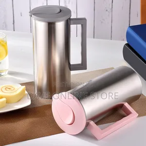 1.6l Stainless Steel Pitcher and Lid With Handle Cold Water Kettle