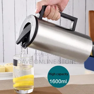 1.6l Stainless Steel Pitcher and Lid With Handle Cold Water Kettle