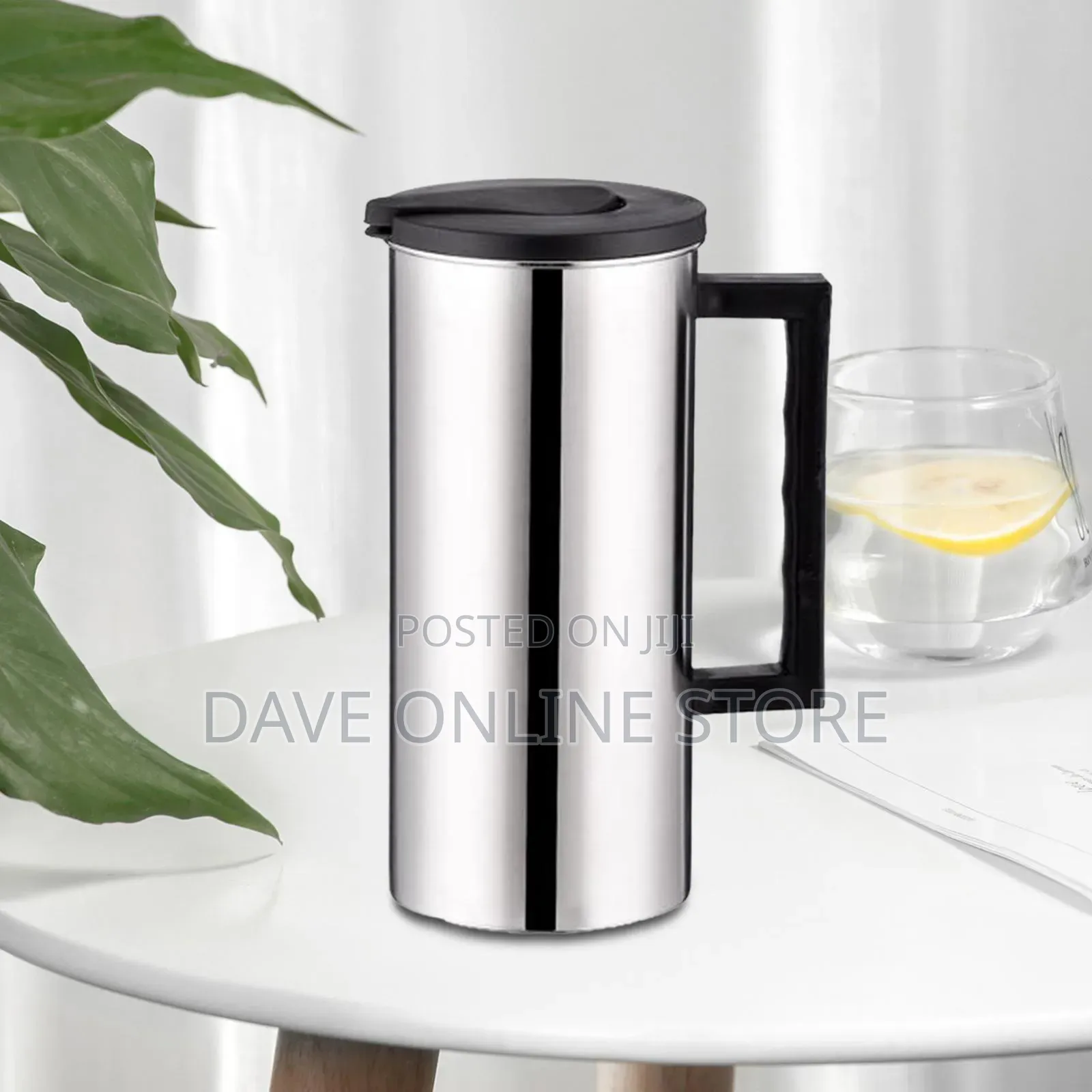 1.6l Stainless Steel Pitcher and Lid With Handle Cold Water Kettle
