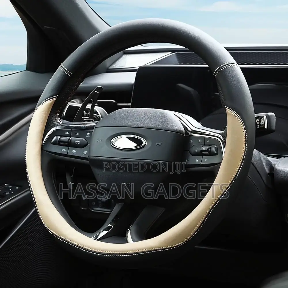 Microfiber Leather Steering Wheel Covers Universal 15 Inch