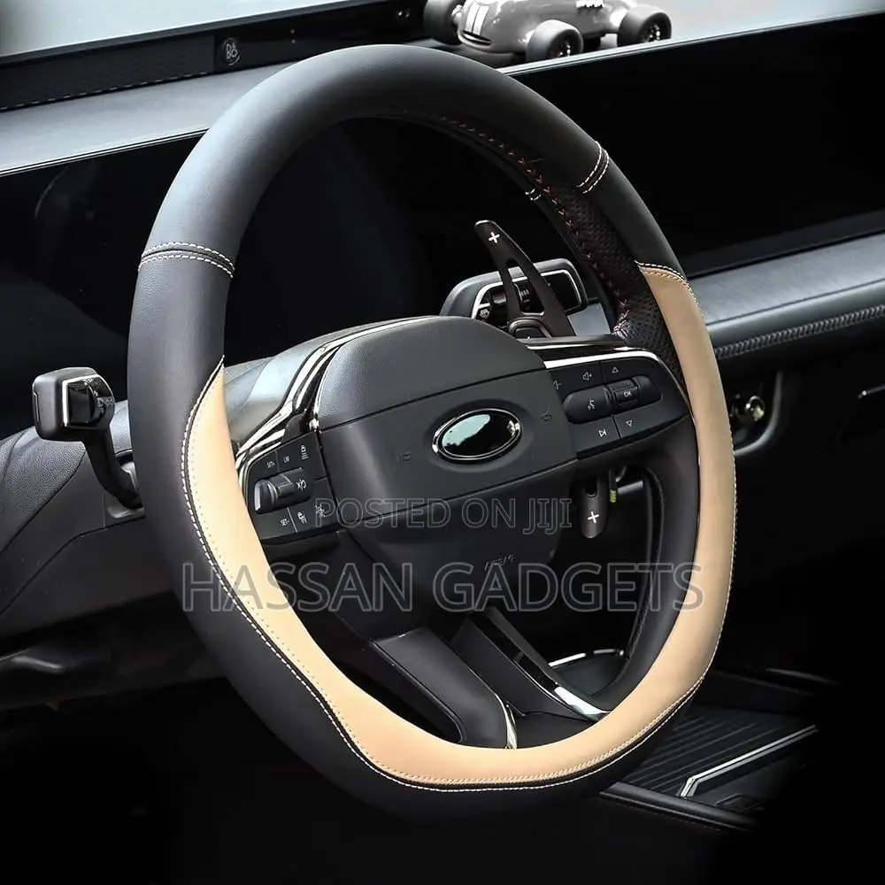 Microfiber Leather Steering Wheel Covers Universal 15 Inch