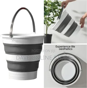 Round Collapsible Water for House Cleaning, Space Saving, Bucket