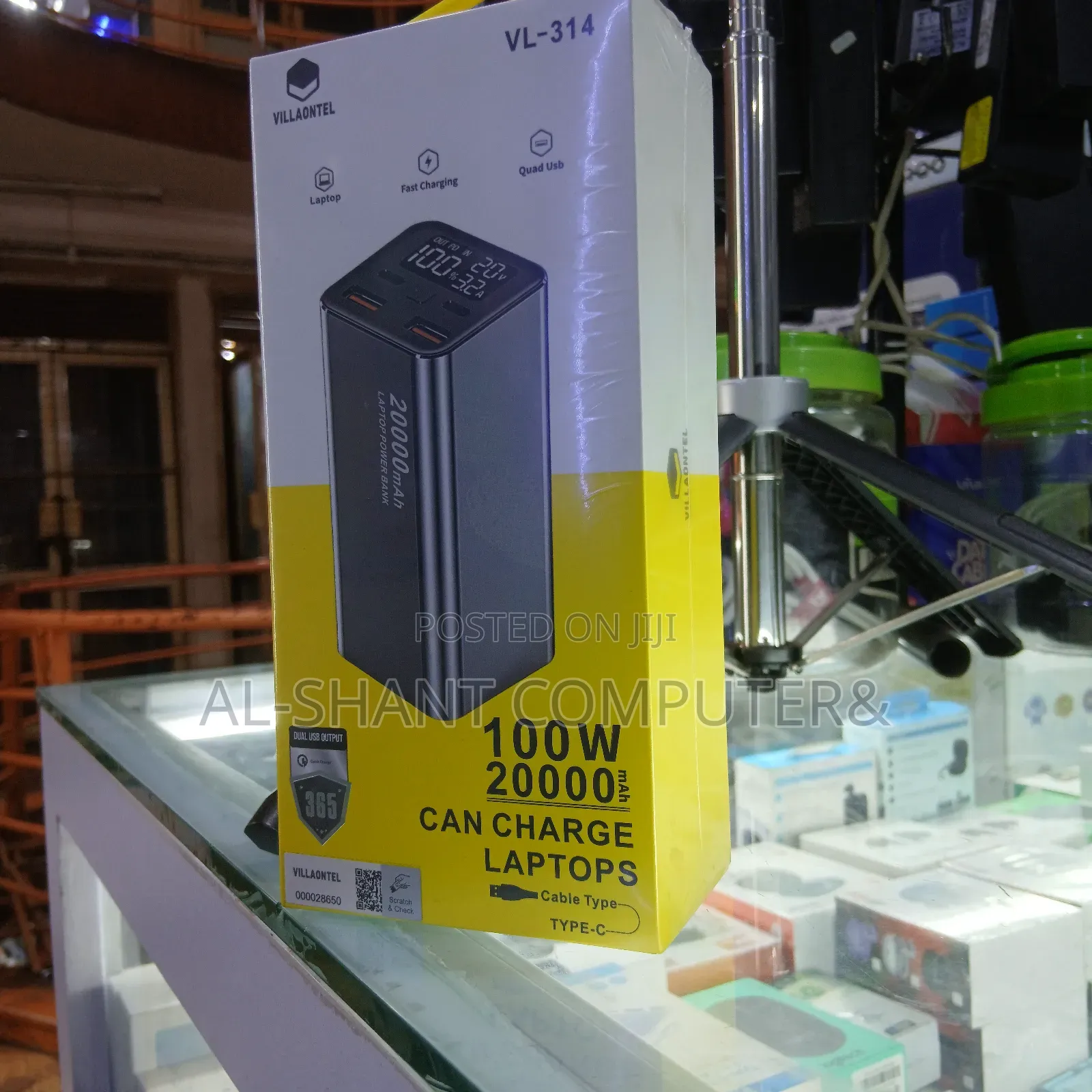 Villaontel 20000mah Power/100w Laptop Power Bank