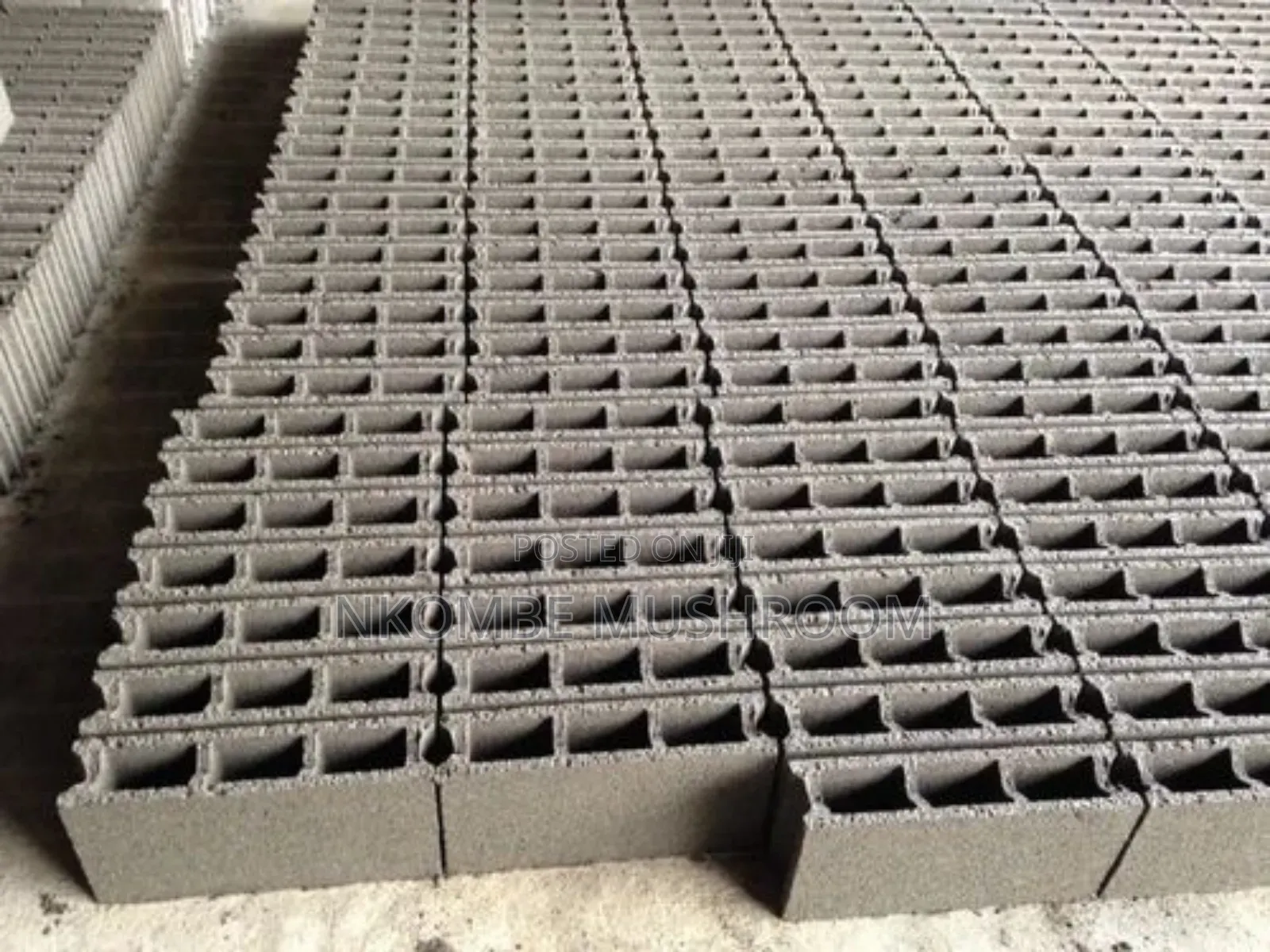 Strong 6-inch Hollow Concrete Blocks Made On-site