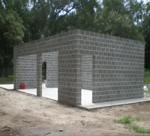 Strong 6-inch Hollow Concrete Blocks Made On-site