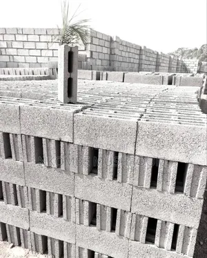 Strong 6-inch Hollow Concrete Blocks Made On-site