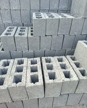 Strong 6-inch Hollow Concrete Blocks Made On-site