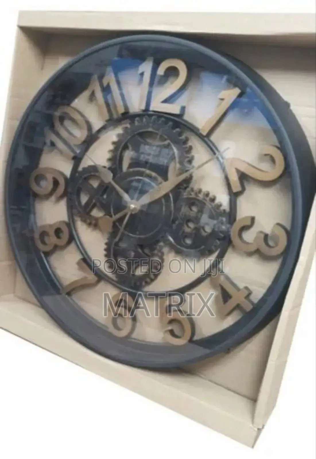 Vintage Wall Clock Battery Operated Living Room Silent Clocks