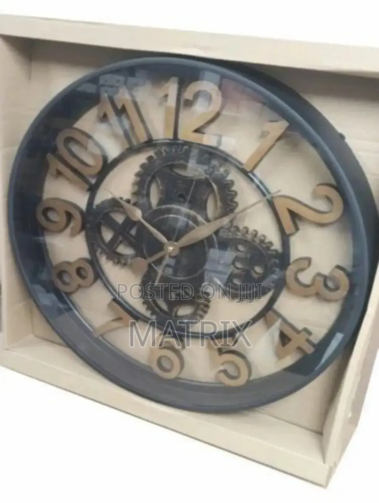 Vintage Wall Clock Battery Operated Living Room Silent Clocks