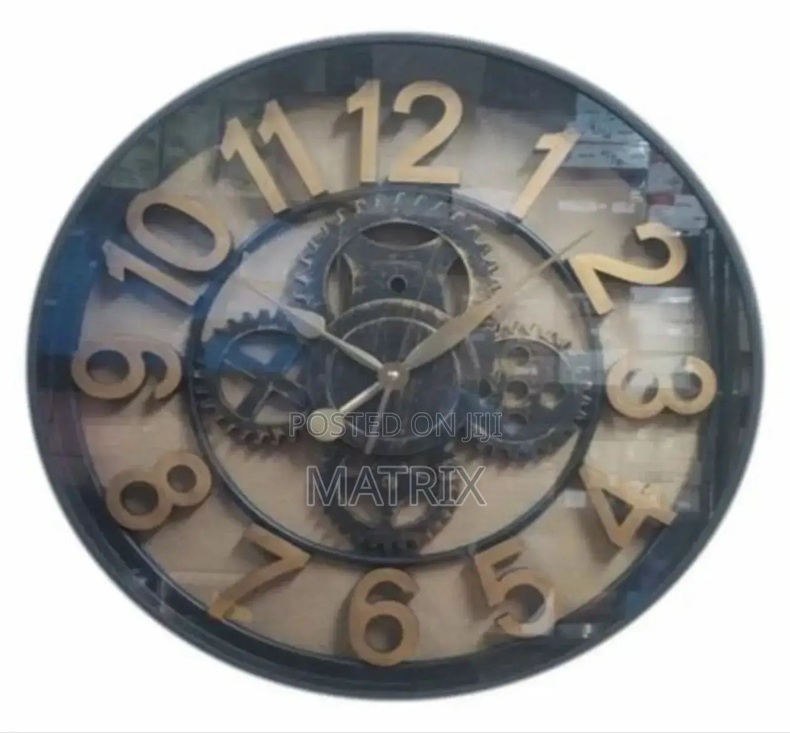 Vintage Wall Clock Battery Operated Living Room Silent Clocks
