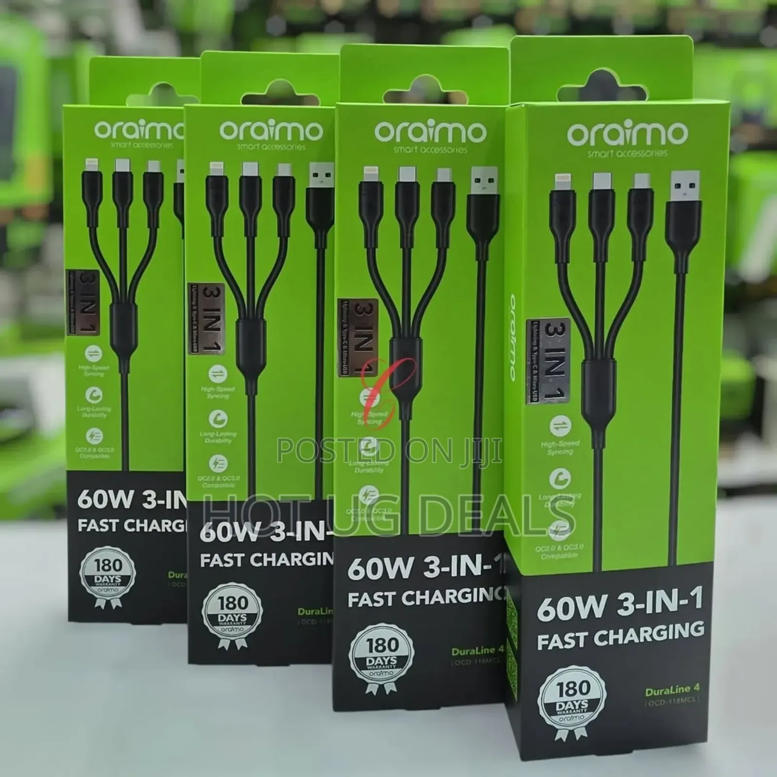 Oraimo Duraline 3 1.2m 3a Cable