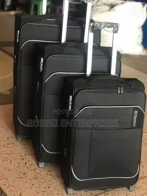 Dfavors 3-Piece Fabric Travel Suitcase Set.