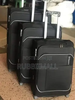 Dfavors 3-Piece Fabric Travel Suitcase Set.