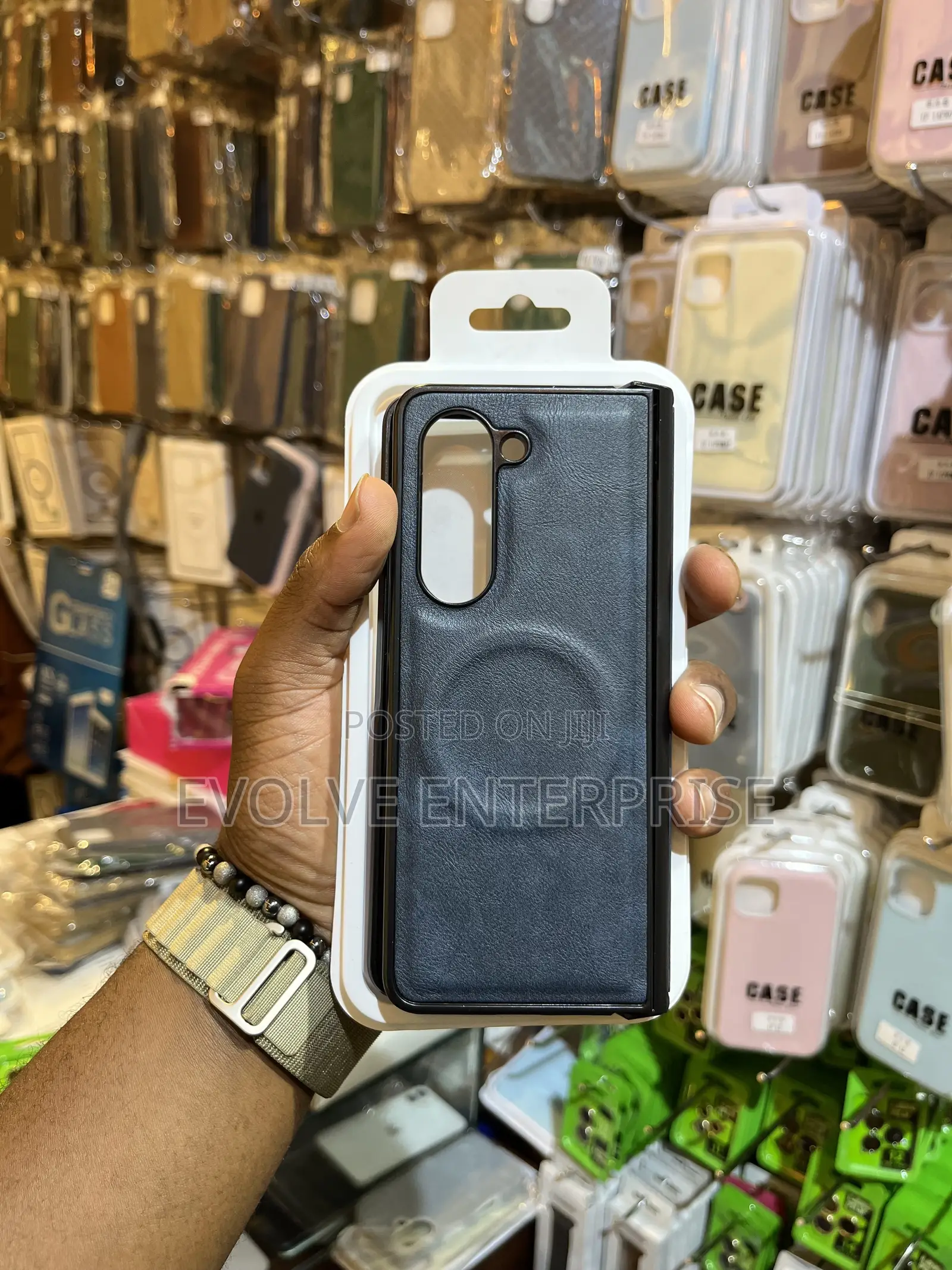 Samsung Galaxy Z Fold 6 5 4 Leather Magnetic Cover