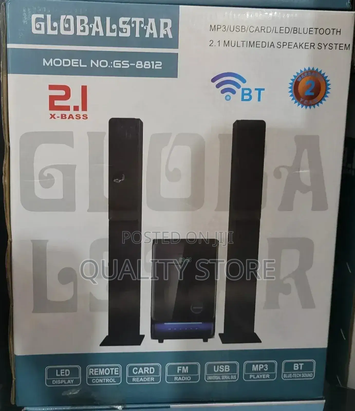 Global Star 2.1 Multimedia Speaker Gs-8812