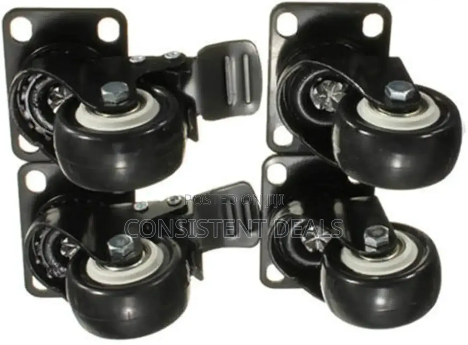 Casters Wheel 4pcs Heavy Duty 200kg 50mm Swivel Castor Wheels Trolley