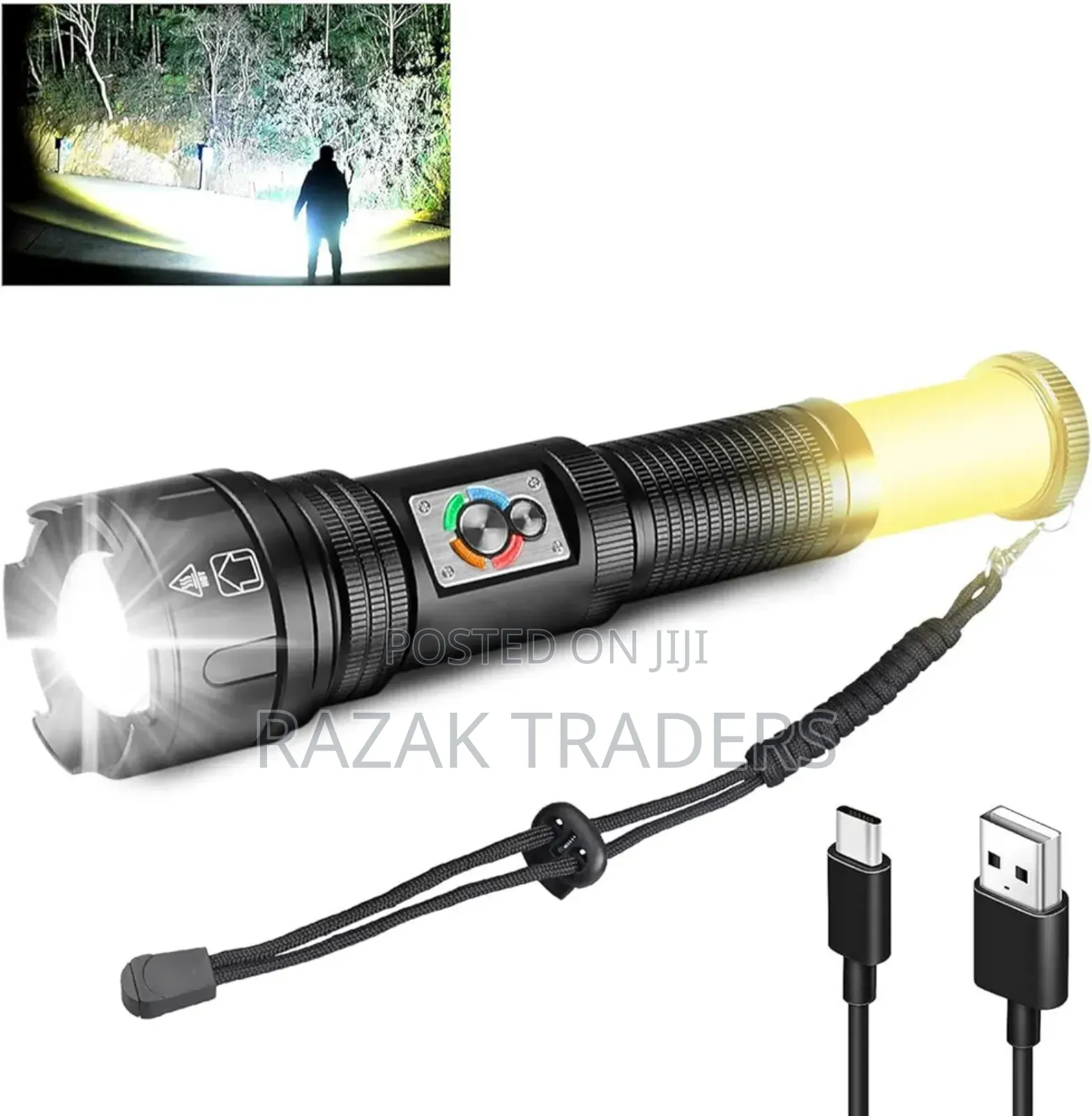 C20 Led Torch Light High Power Long Distance Rechargeable Powerful