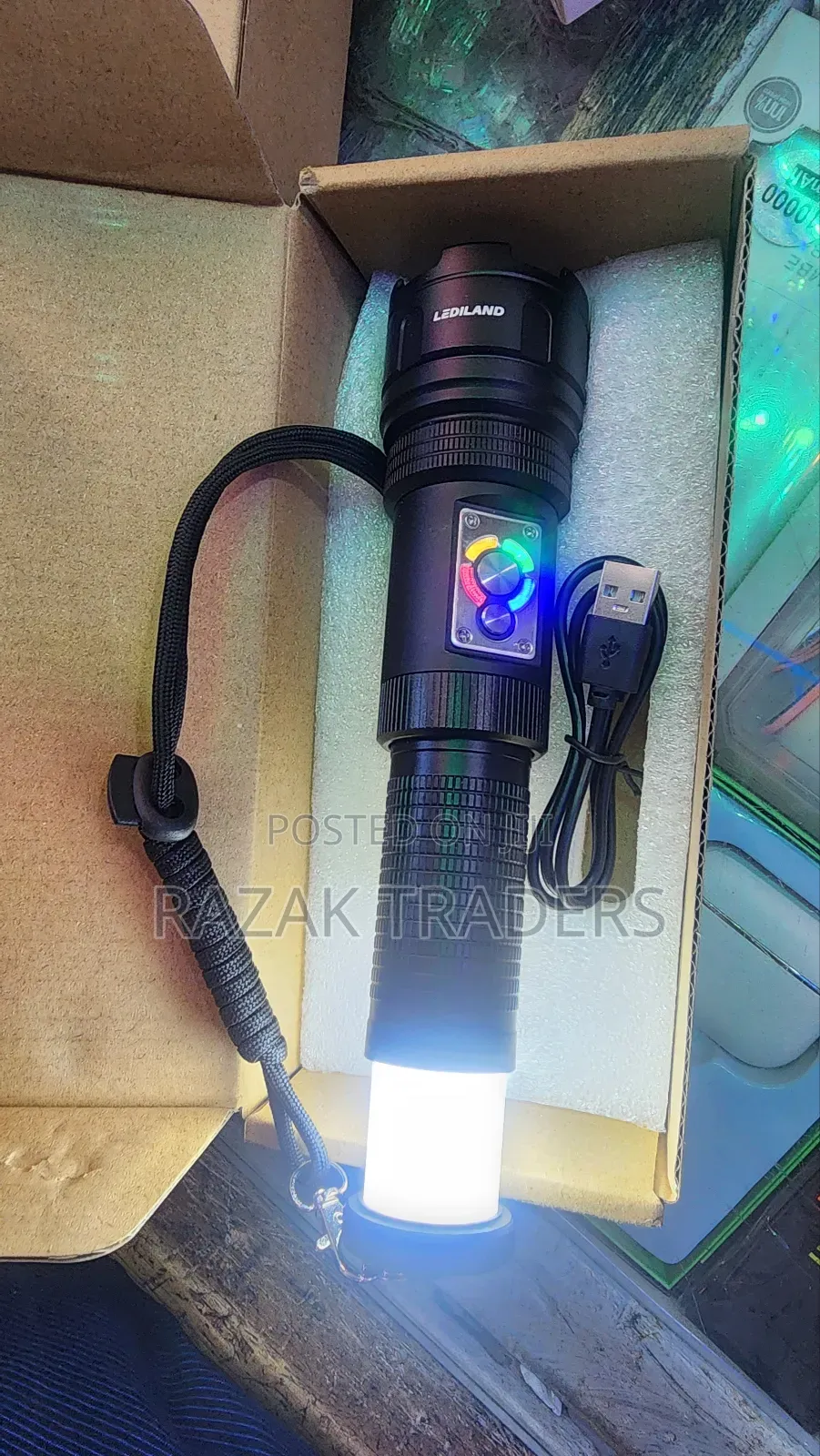 C20 Led Torch Light High Power Long Distance Rechargeable Powerful