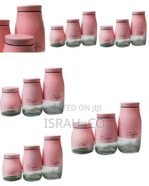 Ceramic Canisters for Sugar Tea and Coffee